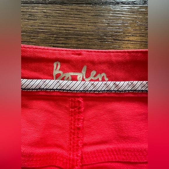 BODEN Red Denim Women's Skirt- Size 10L - Picture 3 of 9